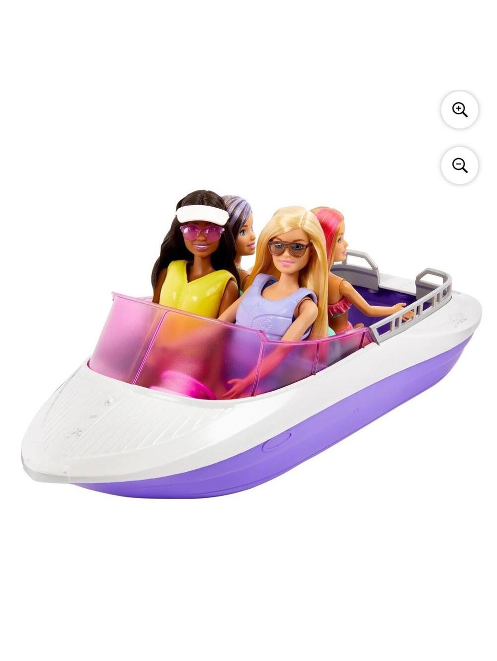 Barbie Mermaid Power Dolls And Boat Playset with Malibu & Brooklyn Dolls